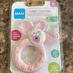 MAM Pink Cooler Teether for Kids